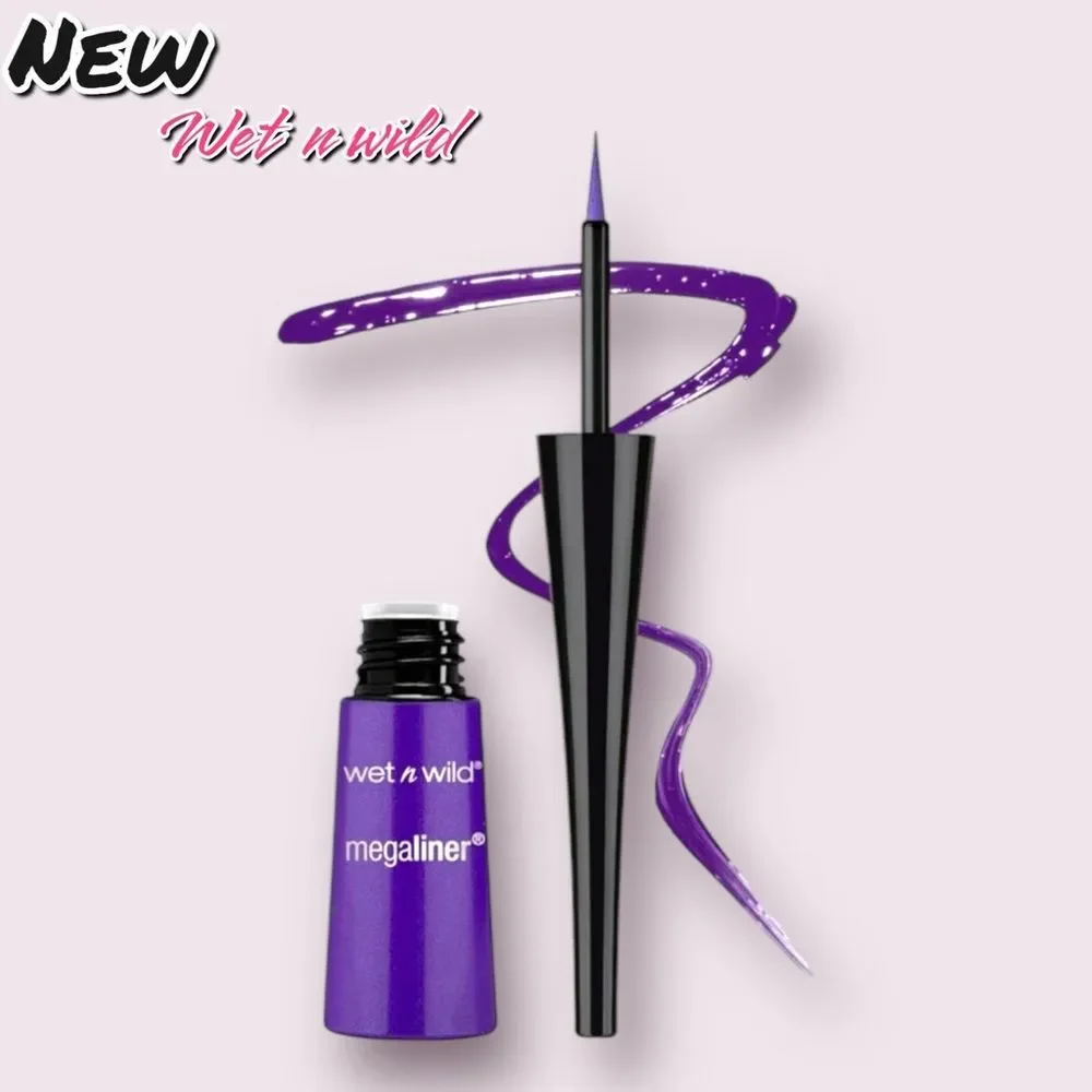 New NIB Wet n Wild Mega Liner Liquid Eyeliner – Electric Purple (874A)
